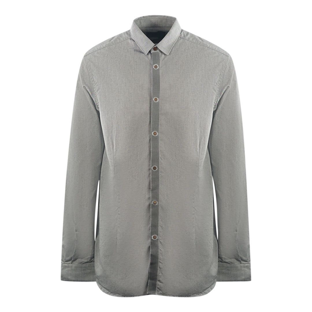 Diesel Black Gold Plain Grey Long Sleeve Shirt