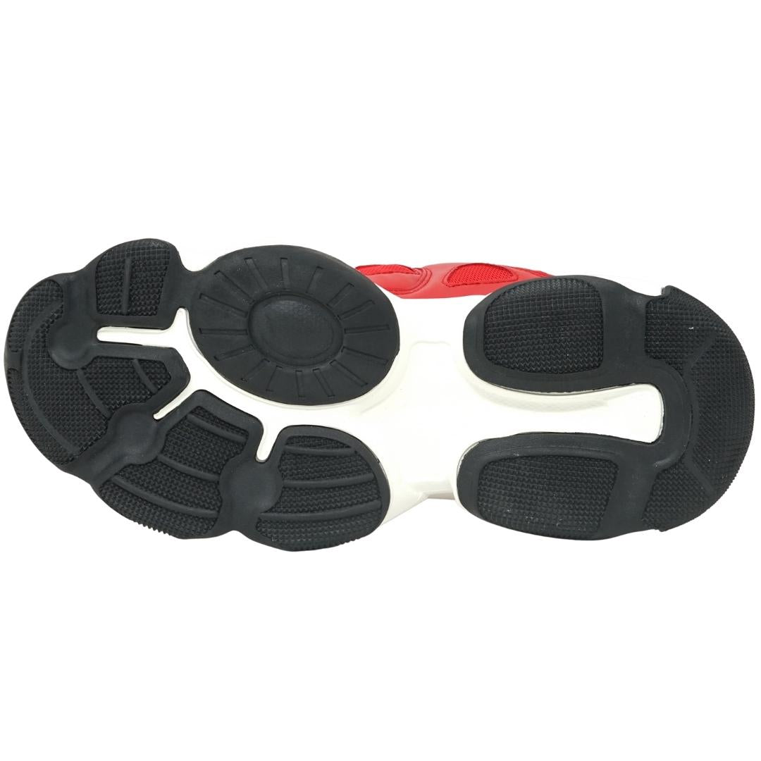 Plein Sport Brand Logo Tag Red Sneakers