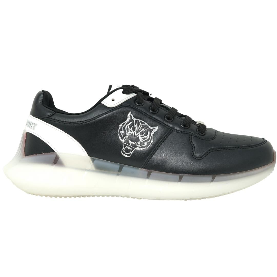 Plein Sport Silver Tiger Logo Black Sneakers SIPS1008 99