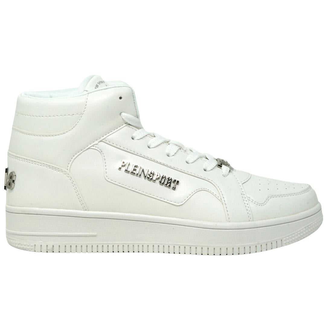 Philipp Plein Sport Logo White High Top Sneakers 1