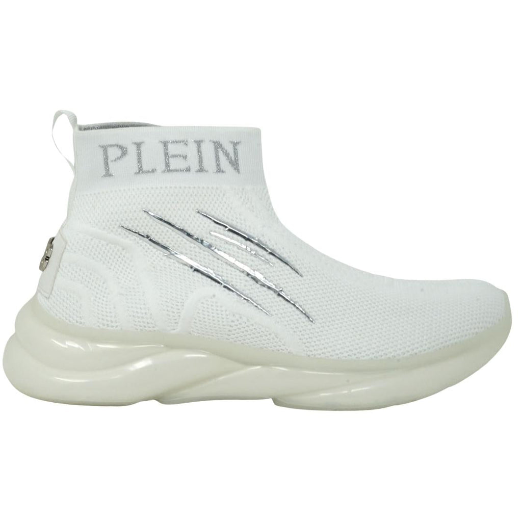 Philipp Plein Sport Hi Top Sock White Sneakers