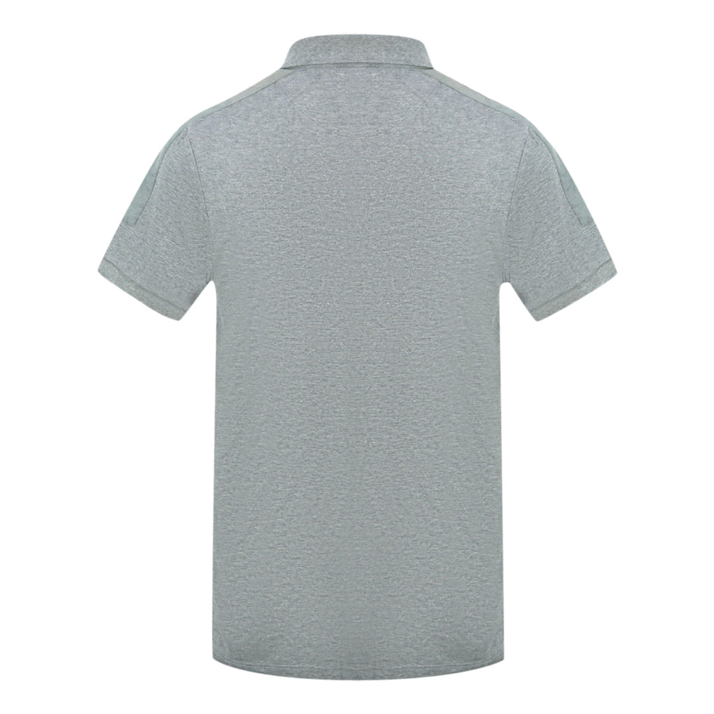 Lyle Scott Grey Fabric Mix Polo Shirt