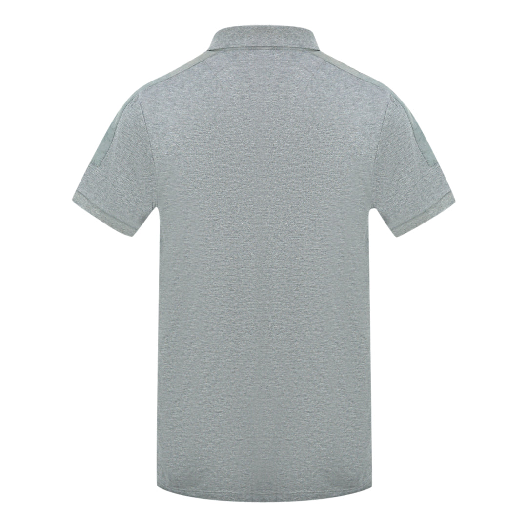 Lyle Scott Grey Fabric Mix Polo Shirt