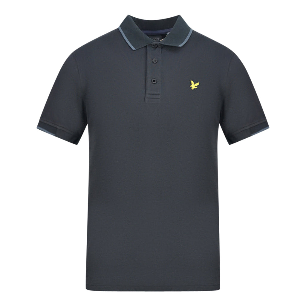 Lyle Scott True Black Andrew Polo Shirt Sp1242G 572 - Style Centre Wholesale