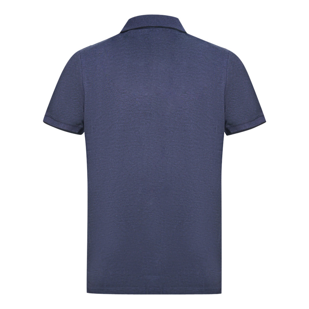 Lyle Scott Navy Oxford Polo Shirt