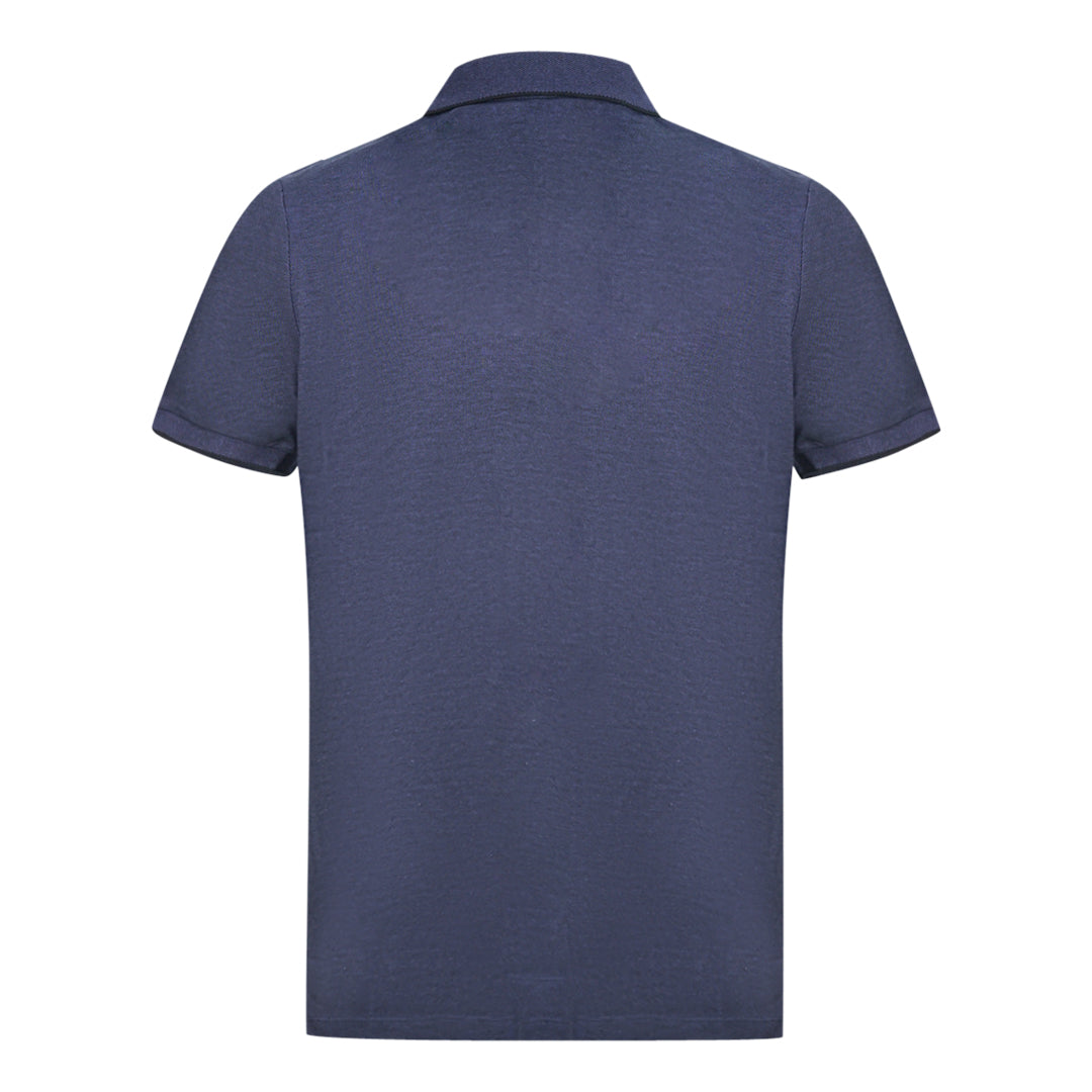 Lyle Scott Navy Oxford Polo Shirt