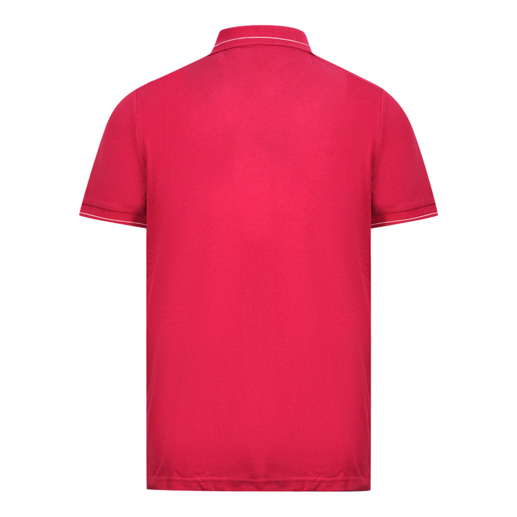 Lyle Scott Cranberry Branded Collar Polo Shirt