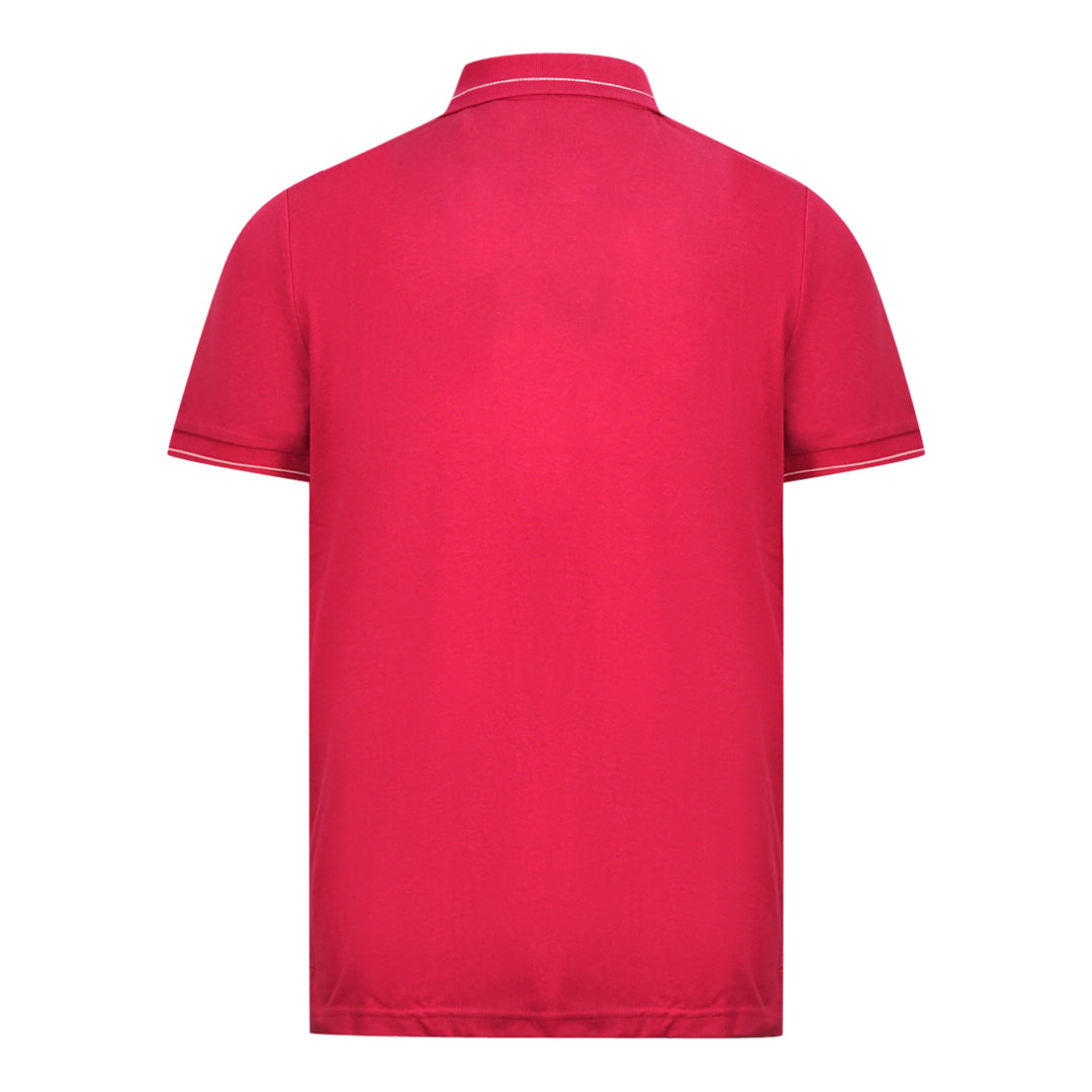 Lyle Scott Cranberry Branded Collar Polo Shirt