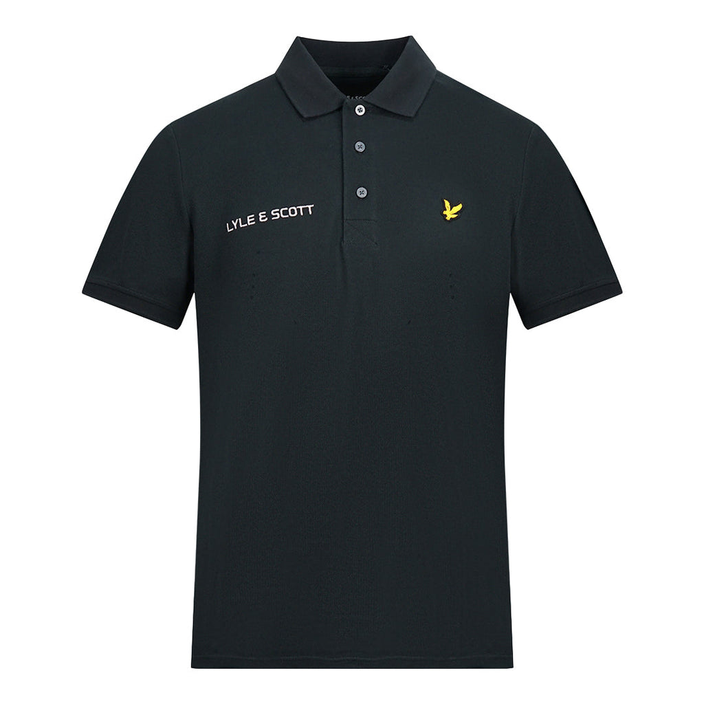 Lyle Scott True Black Short Sleeved Polo Shirt