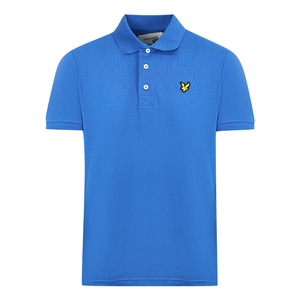 Lyle & Scott Spring Blue Plain Polo Shirt SP400VOG W58