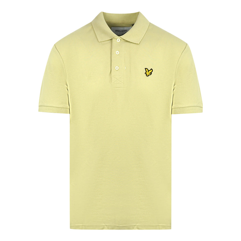Lyle & Scott Natural Green Plain Polo Shirt SP400VOG W591