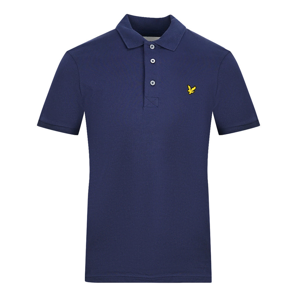 Lyle Scott Navy Blue Plain Polo Shirt