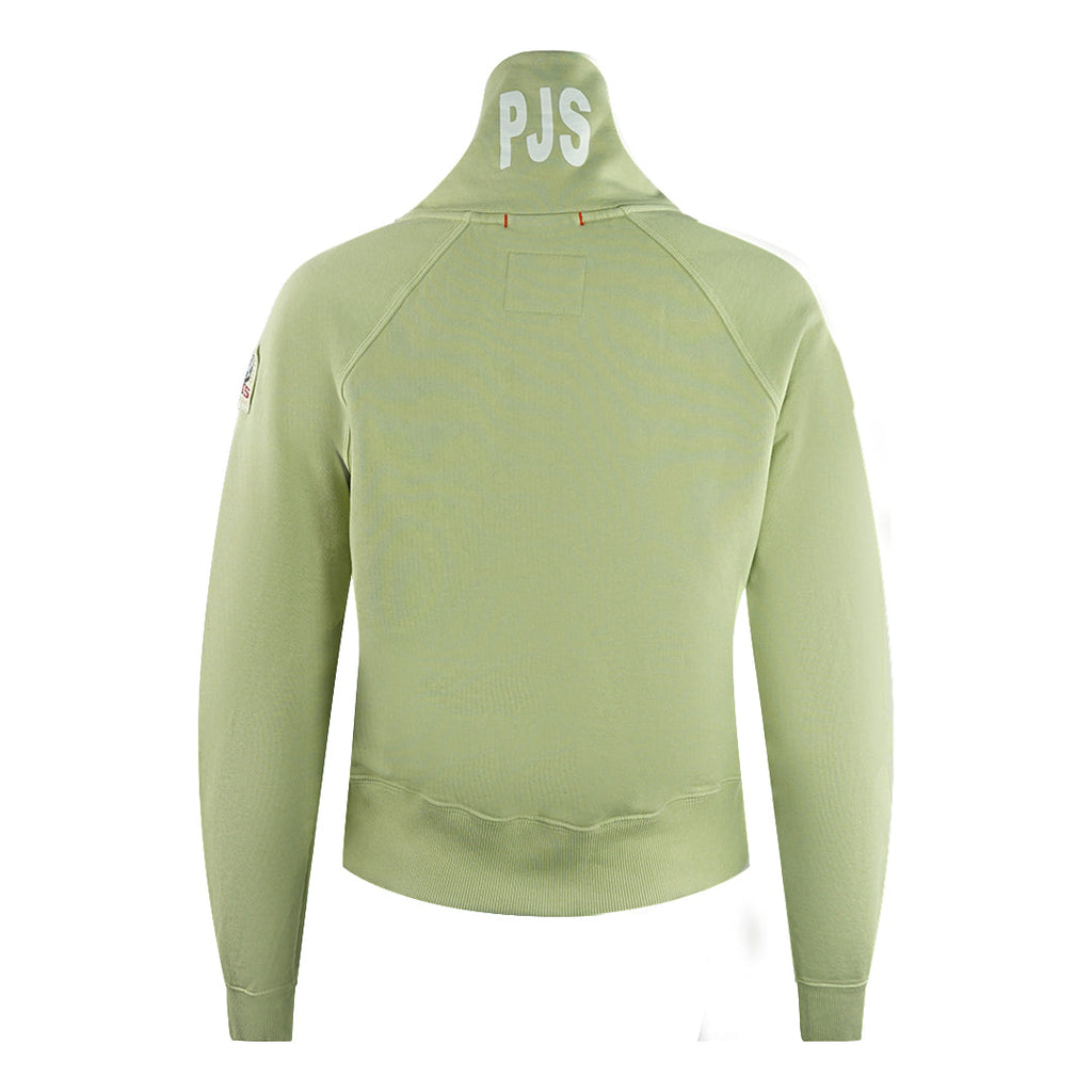 Parajumpers Stand Tisane Green Half-Zip Crop Sweatshirt Stand 202