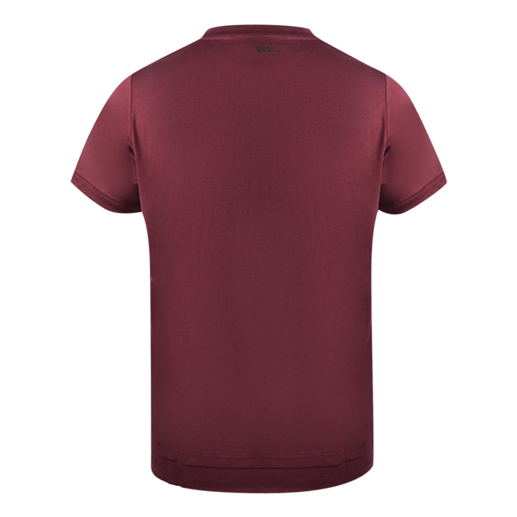 Diesel T Cherubik New Burgundy V Neck TShirt T-Cherubik-NEW 62E