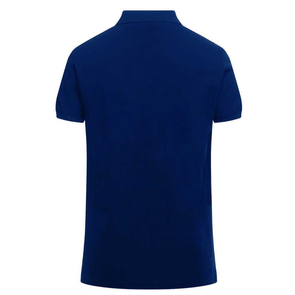 Diesel Small Diesel Logo Dark Blue Polo Shirt T-WEET-SPLIT POLO RBAWH 8MG