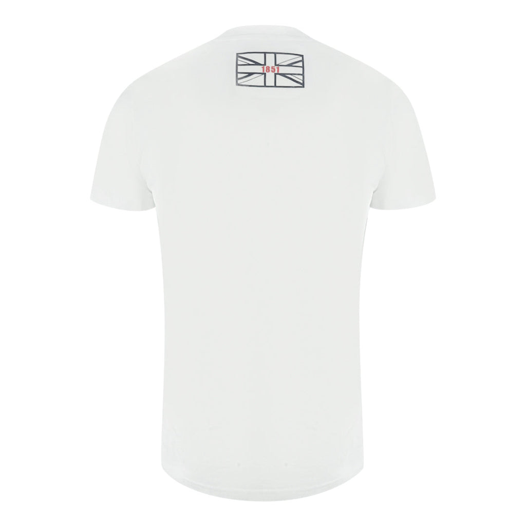 Aquascutum London 1851 Tape Logo White T Shirt
