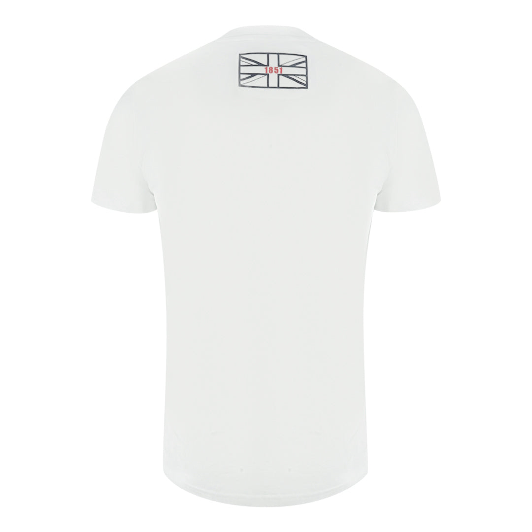Aquascutum London 1851 Tape Logo White T Shirt