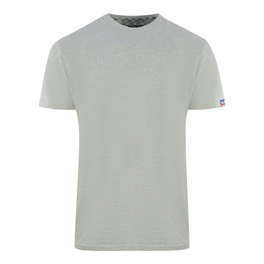 Aquascutum London 1851 Tape Logo Grey T Shirt