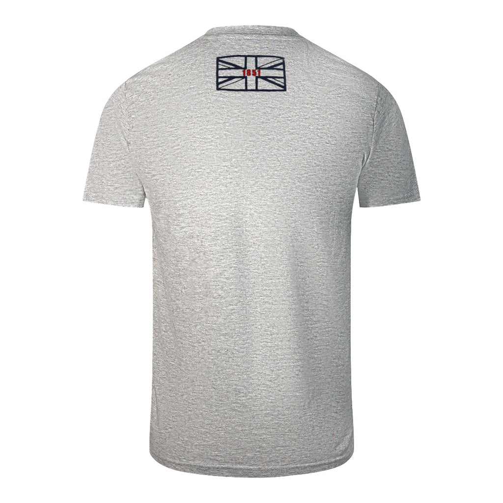 Aquascutum London 1851 Tape Logo Grey T Shirt