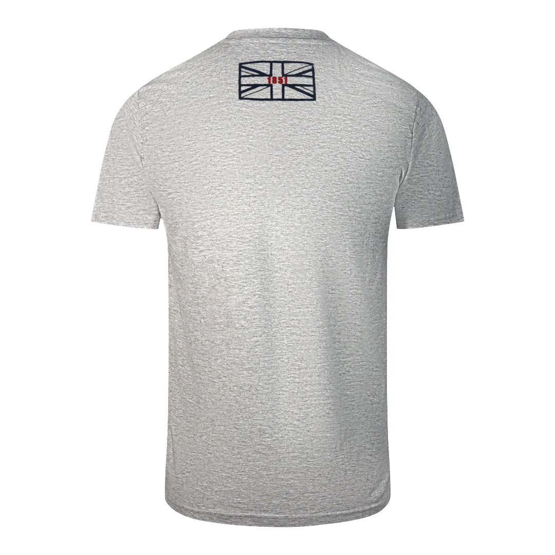 Aquascutum London 1851 Tape Logo Grey T Shirt