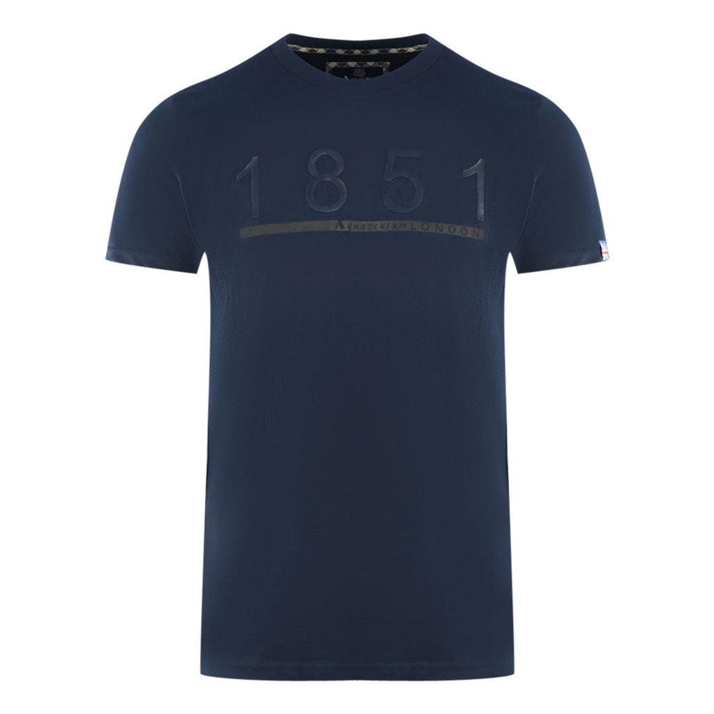 Aquascutum London 1851 Navy Blue T Shirt