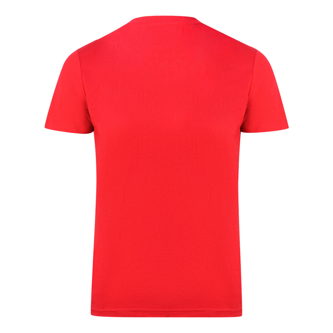 Aquascutum London Brand Logo Red T-Shirt T00323