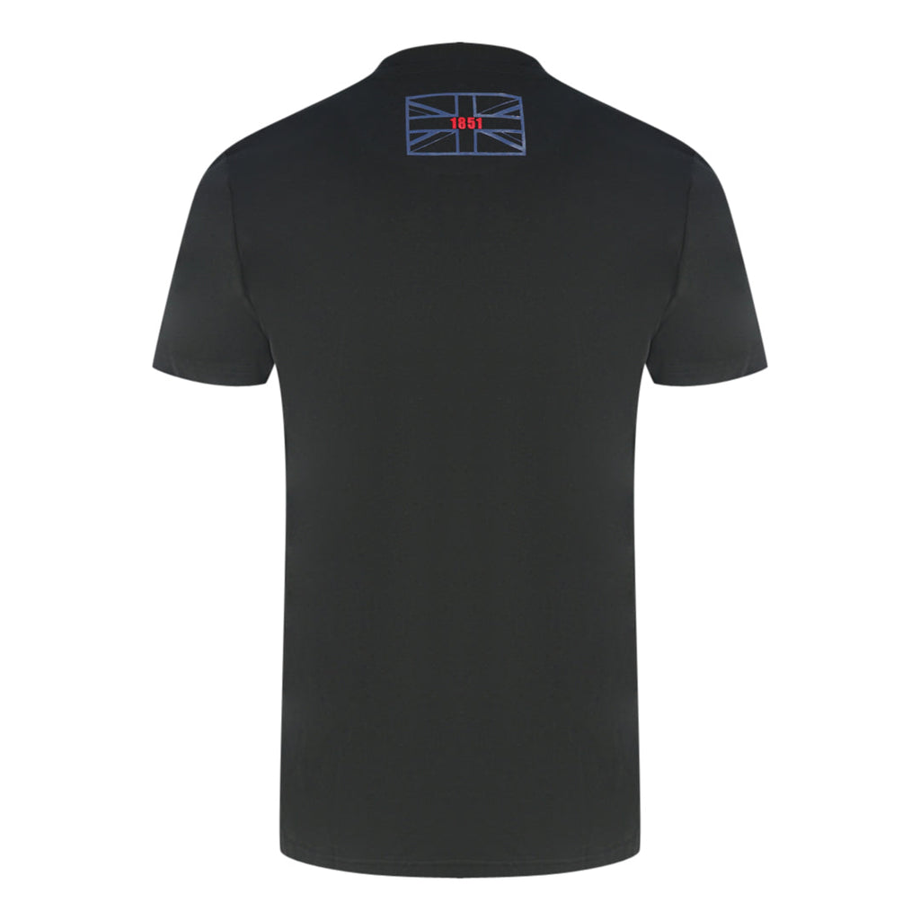 Aquascutum Script Logo Black T Shirt