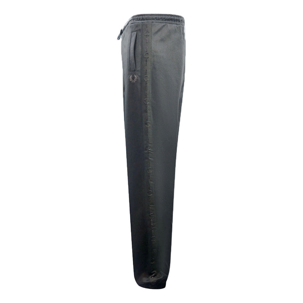 Fred Perry T3512 102 Tonal Tape Black Sweat Pants