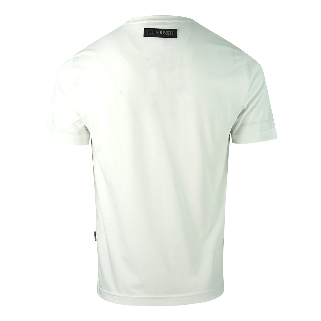 Philipp Plein Sport Blue Block White T Shirt
