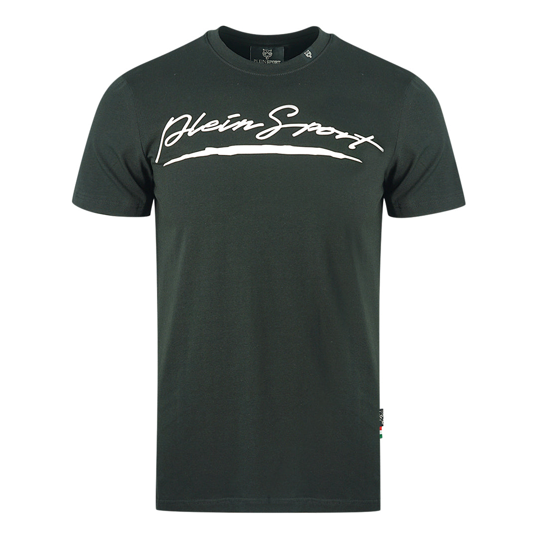 Plein Sport Brand Signature Logo Black T Shirt