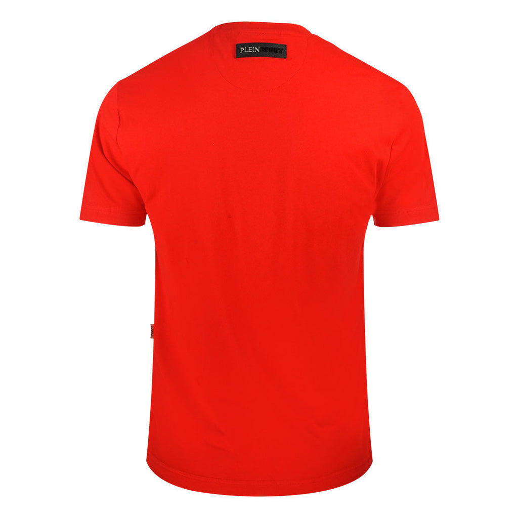 Plein Sport Bold Branded Logo Red T Shirt