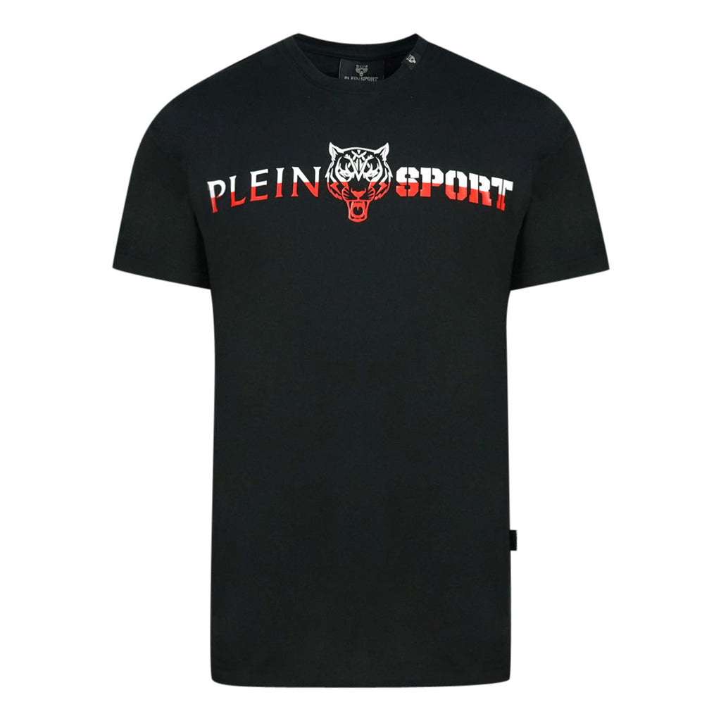 Philipp Plein Sport Bold Split Logo Black T Shirt