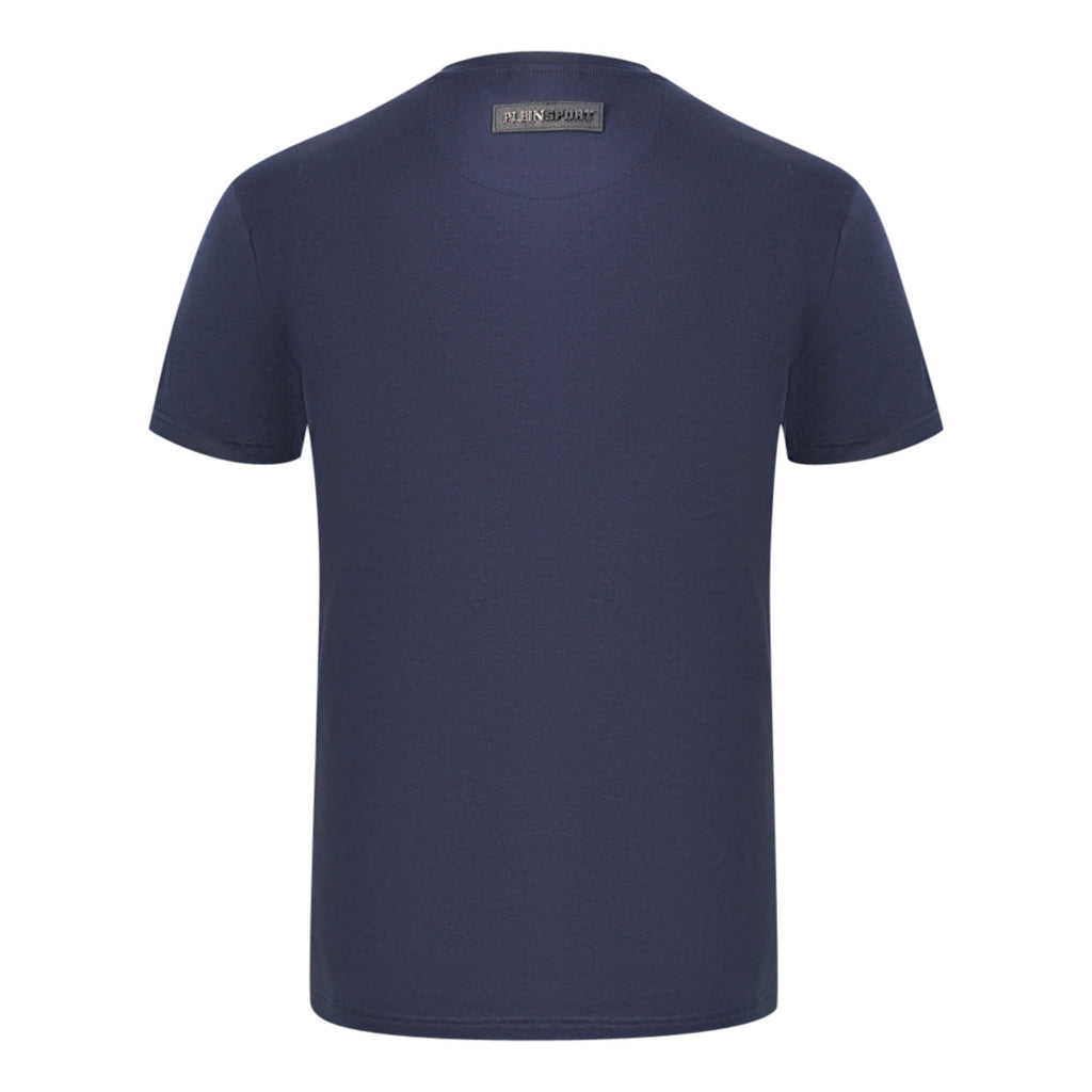 Plein Sport Large Logo Navy Blue T Shirt