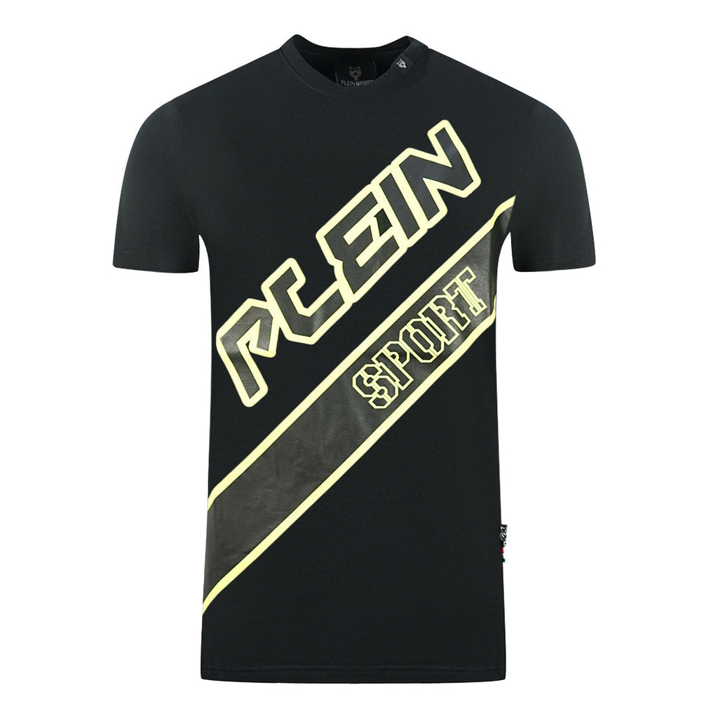 Plein Sport Large Logo Black T Shirt