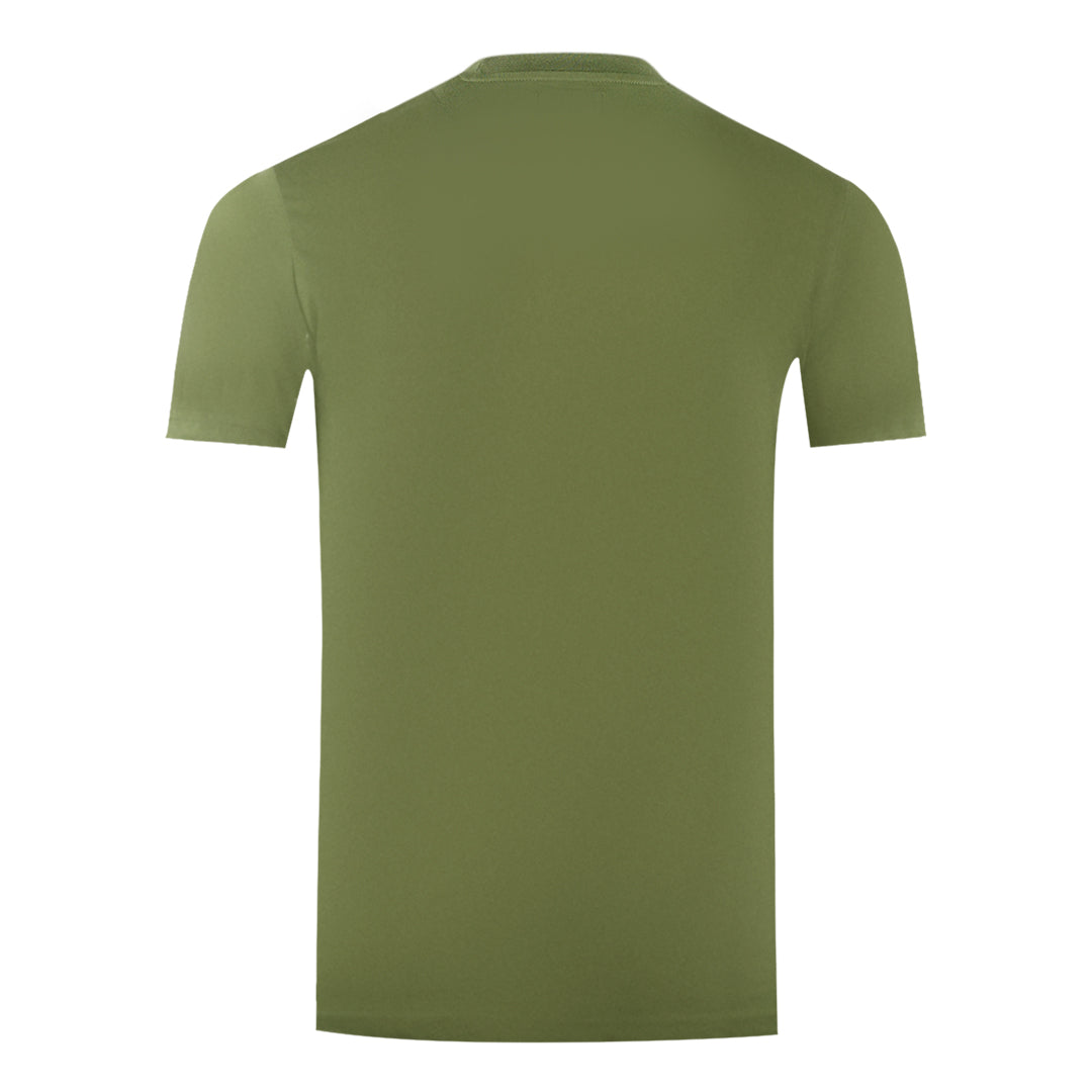 Aquascutum London Aldis Brand Logo Army Green T Shirt