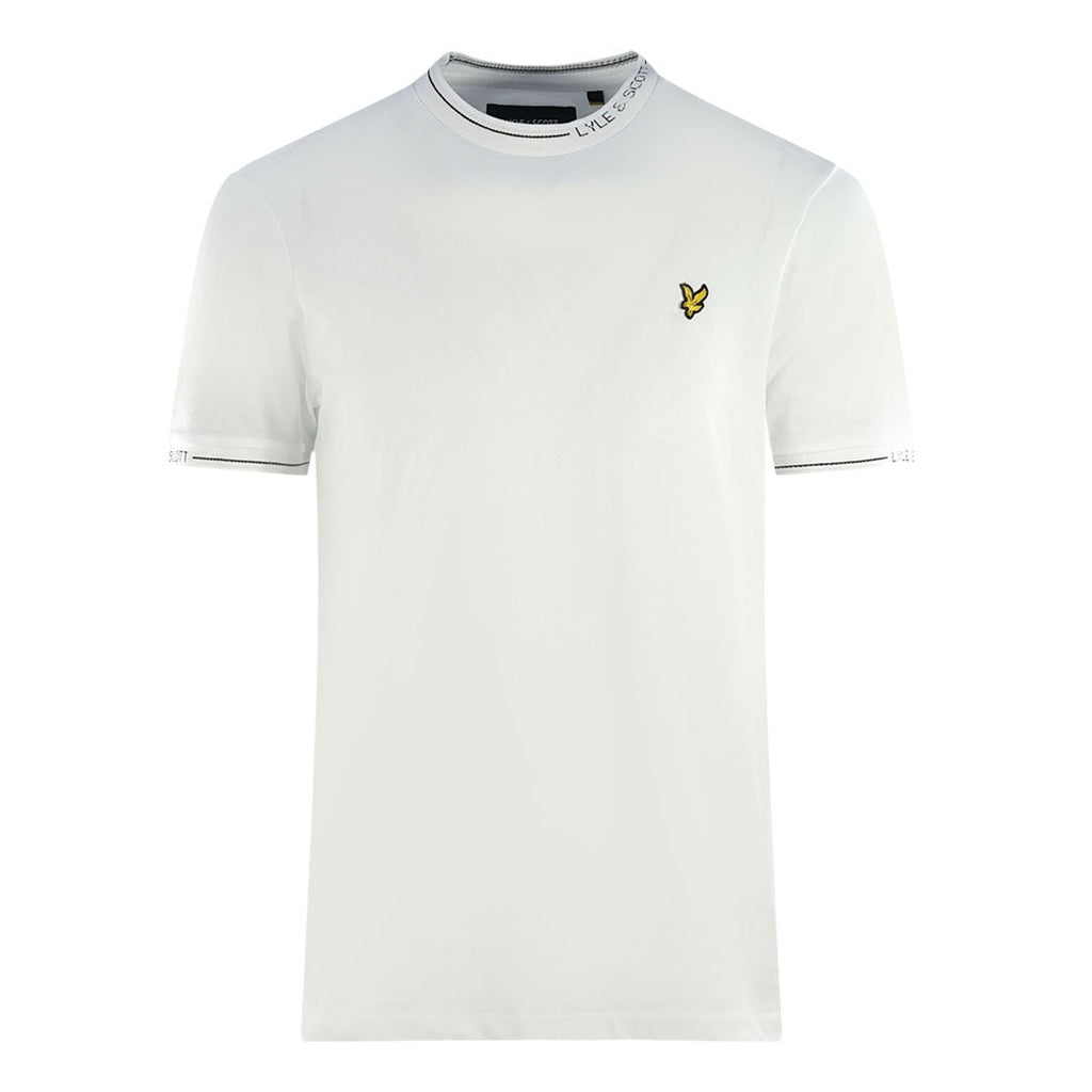 Lyle Scott Ringer White T Shirt