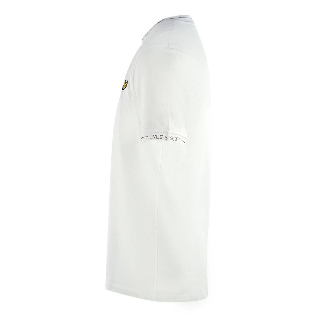 Lyle Scott Ringer White T Shirt