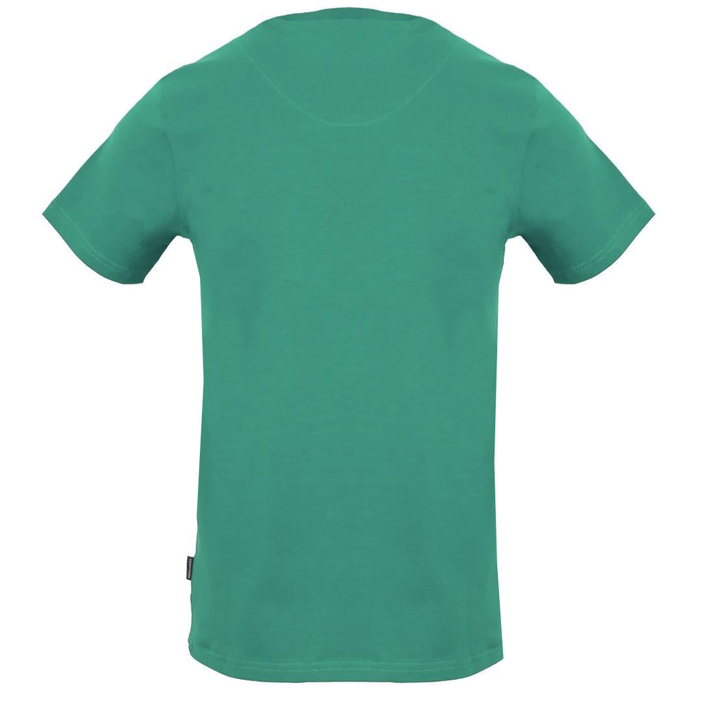Aquascutum Classic Check Logo Green T Shirt