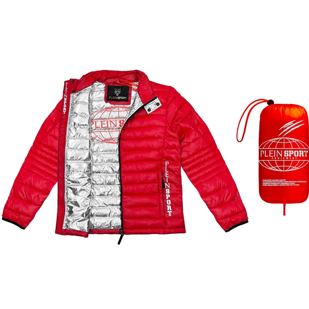 Plein Sport Plain Padded Red Jacket