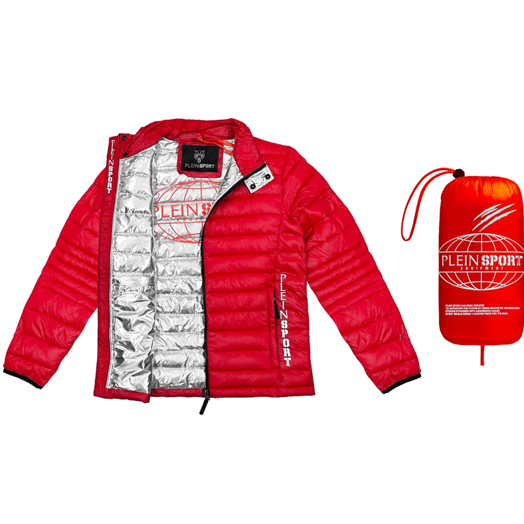Plein Sport Plain Padded Red Jacket