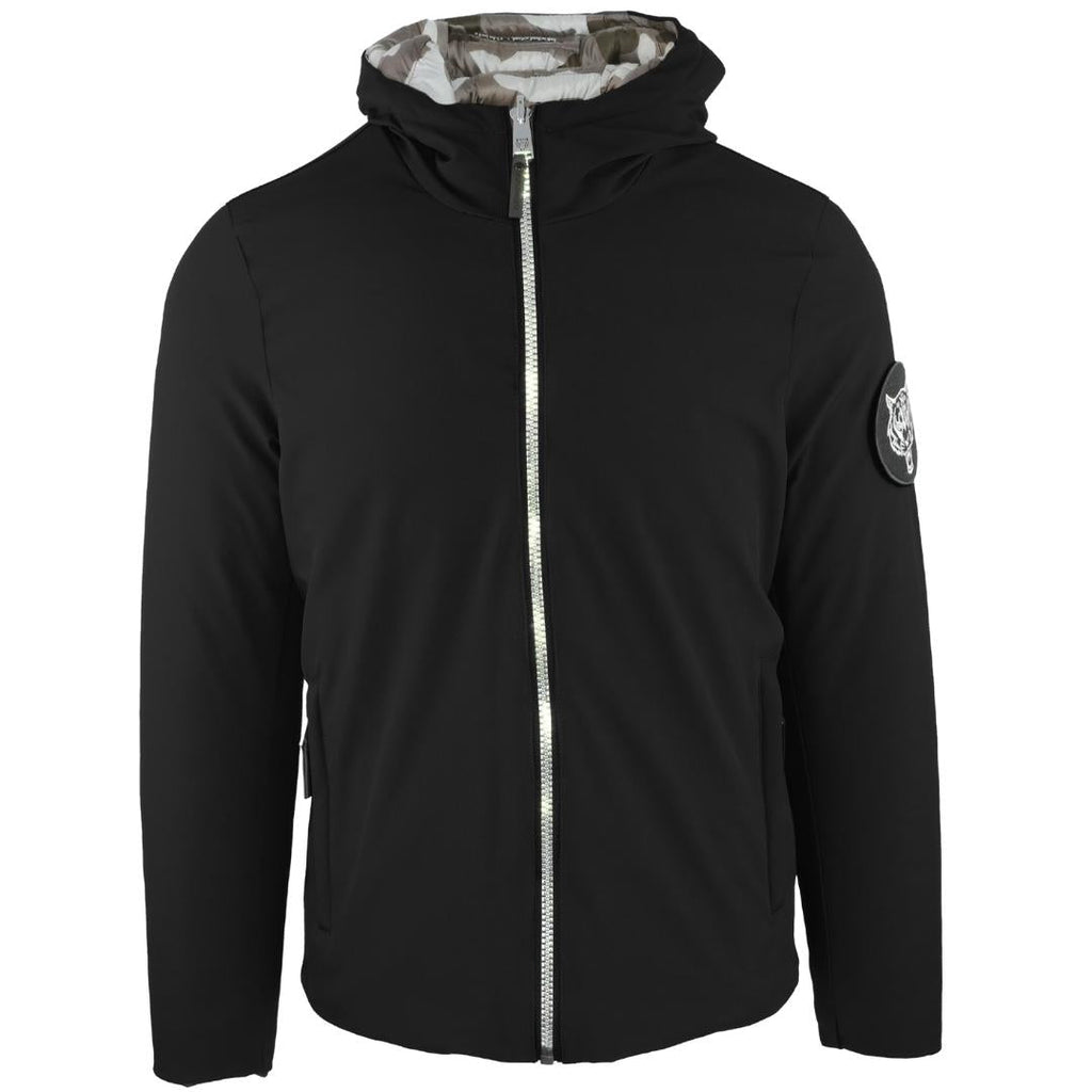 Philipp Plein Sport Padded Signature Logo Black Jacket