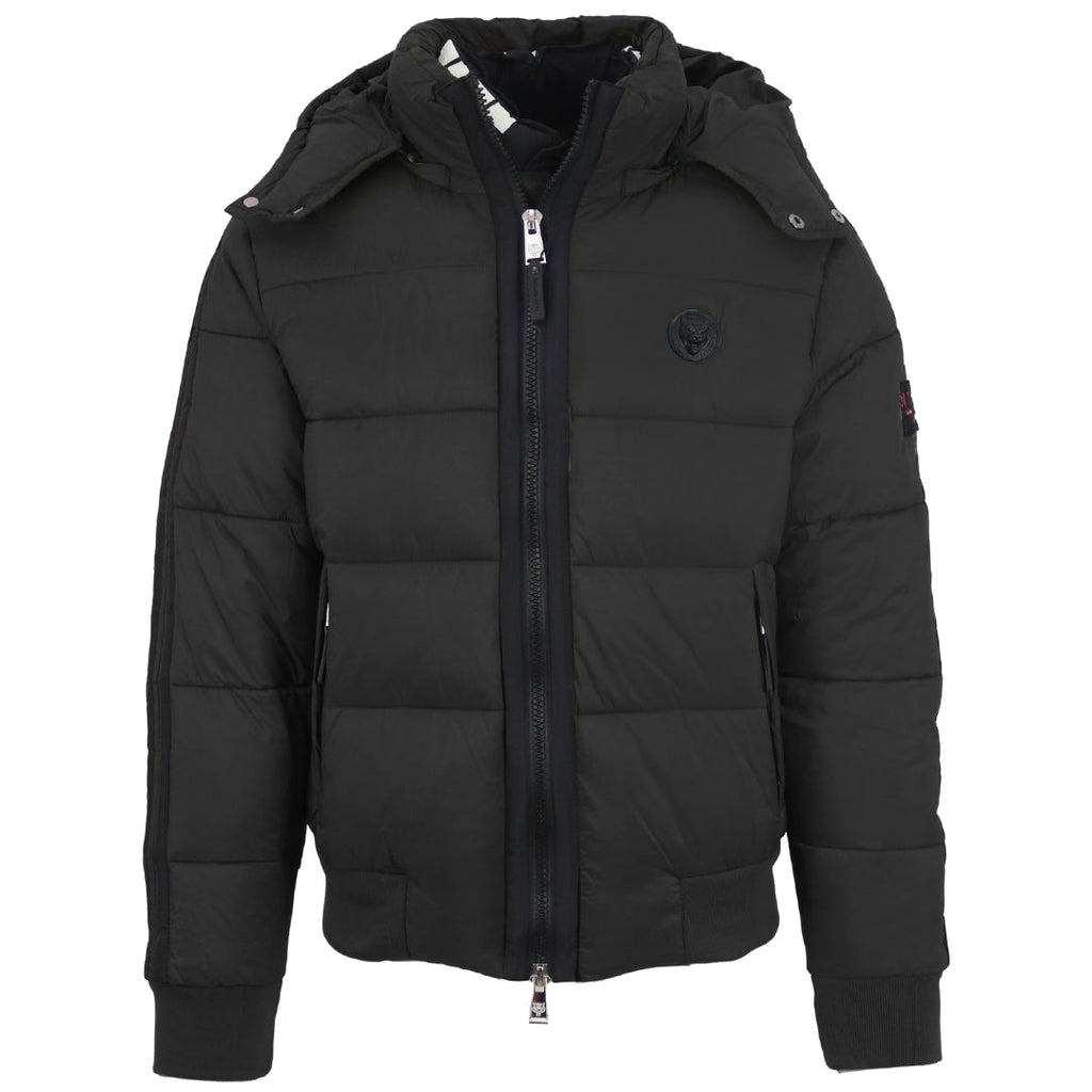 Plein Sport Padded Taped Sleeve Black Jacket