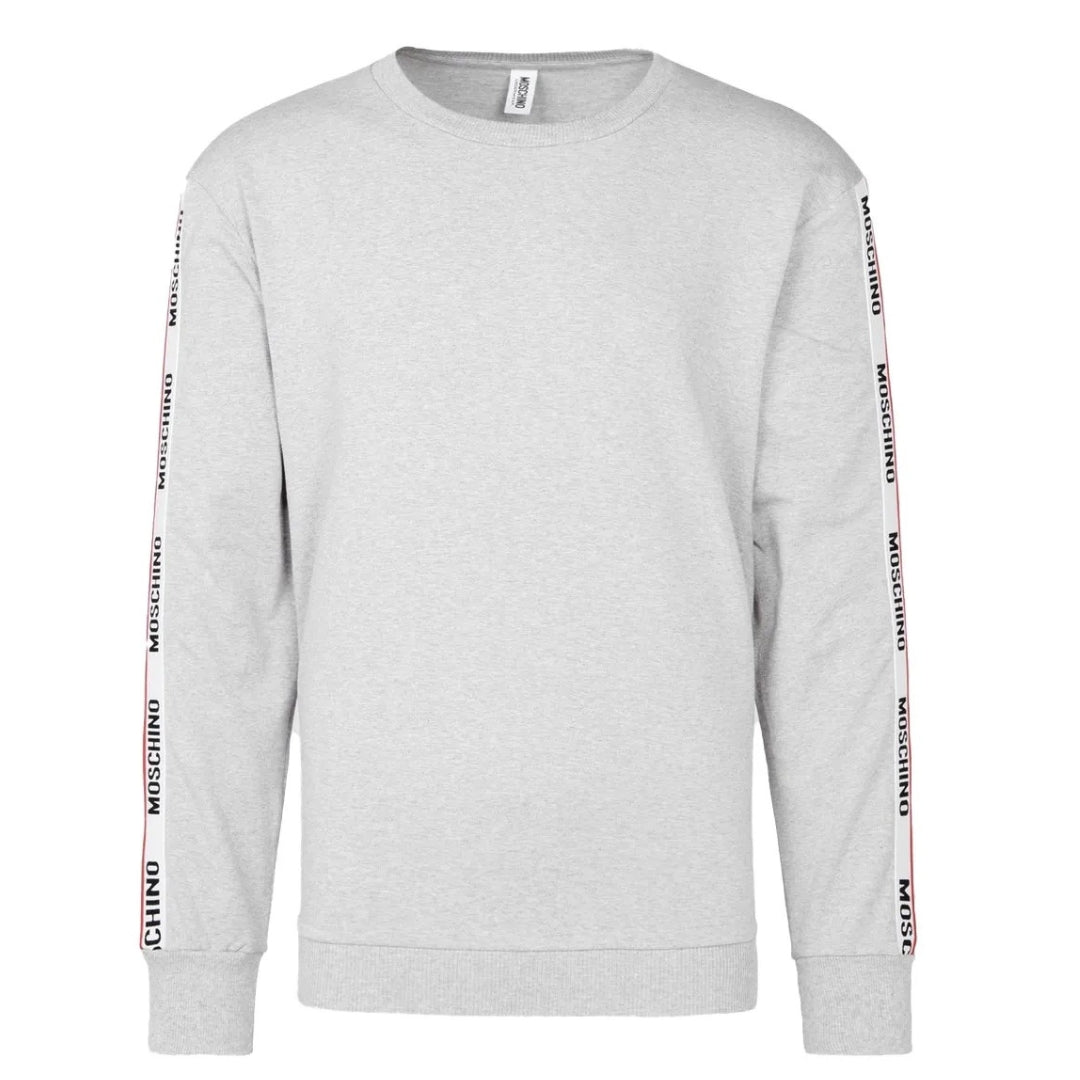 Moschino Tape Logo Grey Jumper V1706 8120 0489