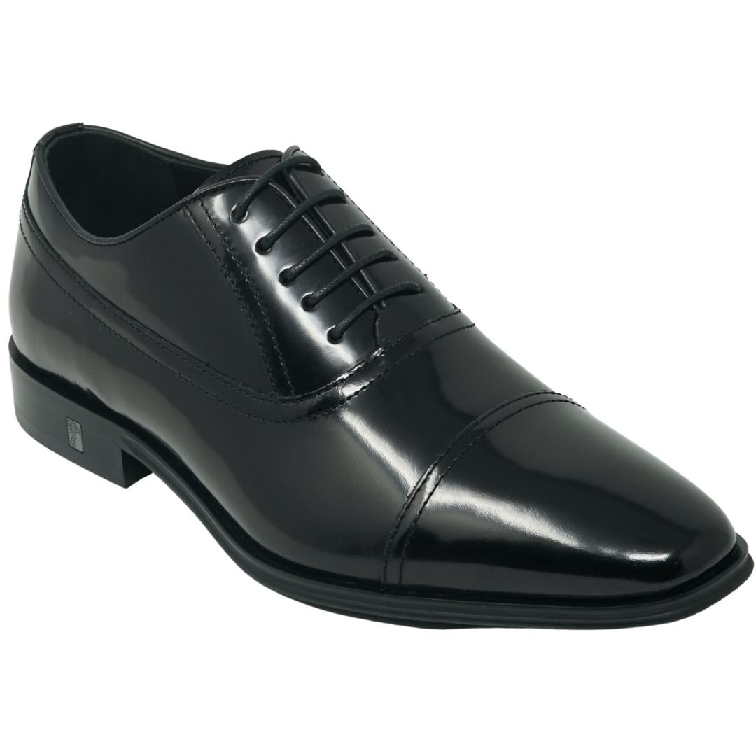 Versace Collection Oxford Leather Black Shoes V90330S Vm00029 V000C