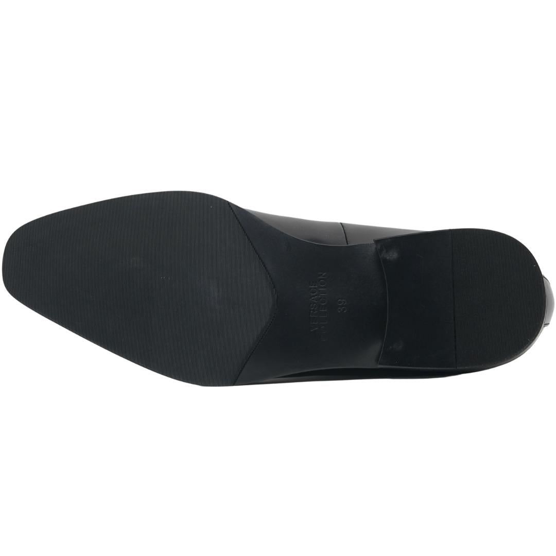 Versace Collection Oxford Leather Black Shoes V90330S Vm00029 V000C