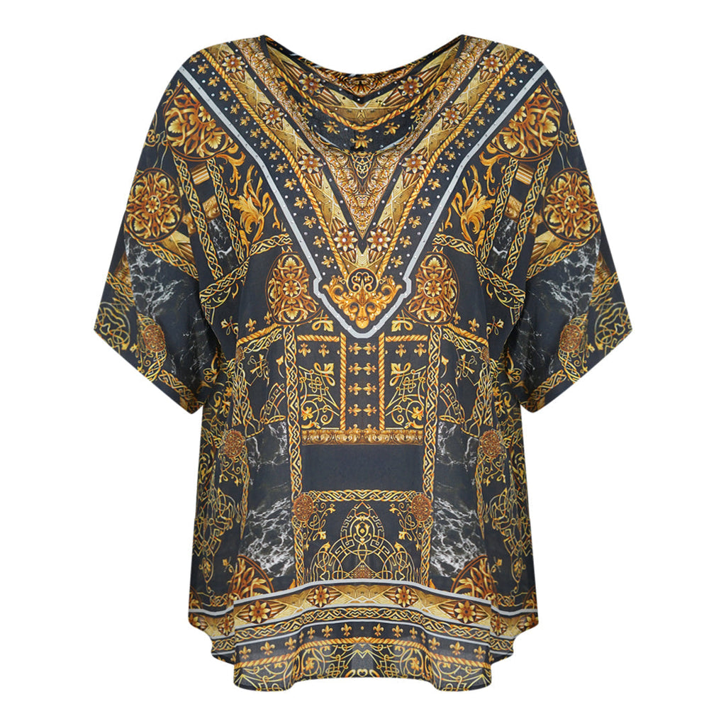 Inoa Verona 1915 Multicoloured Silk Fish Top Verona 1915 Black Fish Top