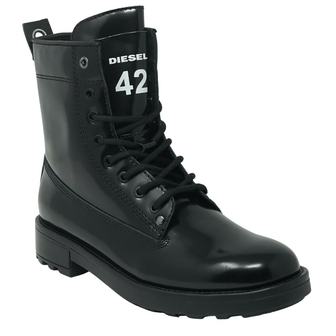 Diesel D-Throuper DBB ZC Ankle Black Boots - Nova Clothing